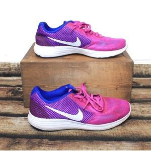 Nike Synthetic Revolution 3 Hyper Violet Concord Gamma Blue/Purple Sneakers